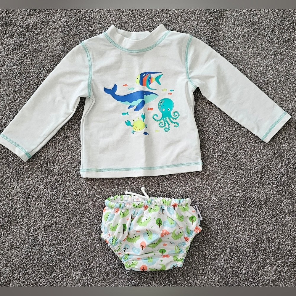 Infant 6 Month Swim Set with Sea Creatures Design